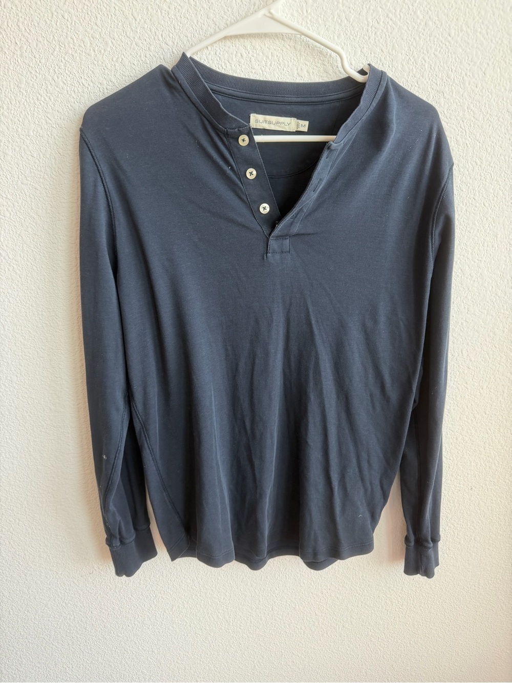 Suit Supply Long Sleeve Navy Medium